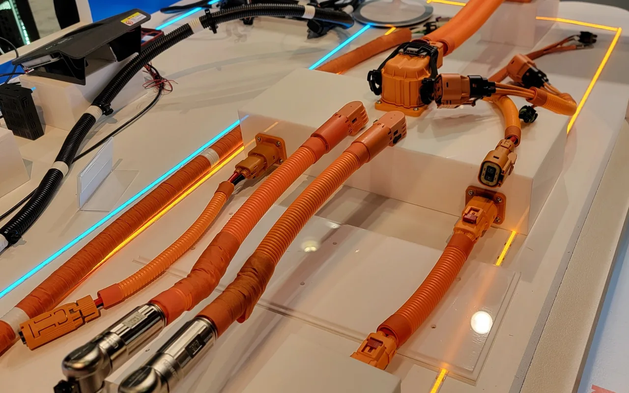 Electric vehicle cables and connection components.